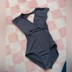 Gray leotard